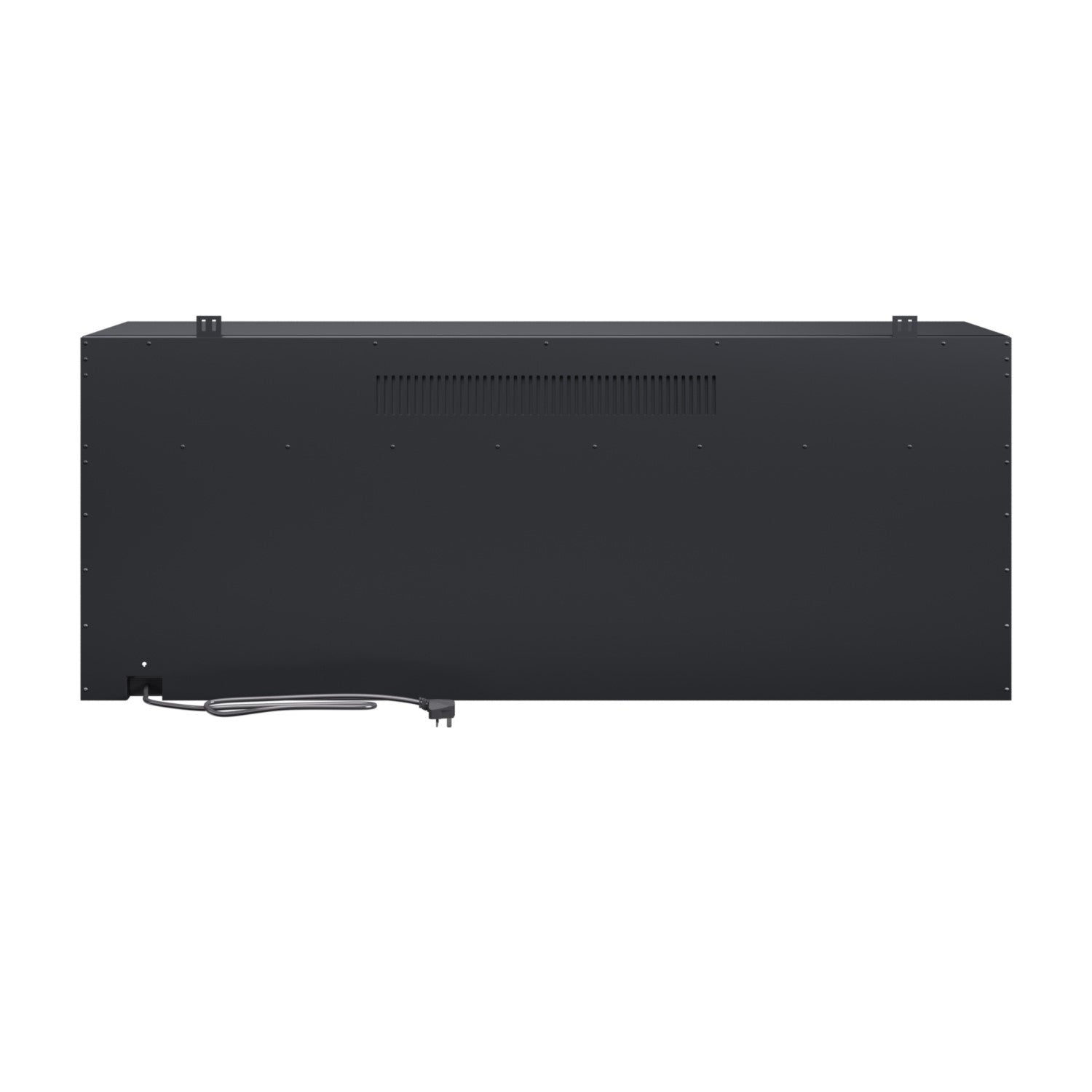 Black 3-Sided Inset Electric Media Wall Smart Fire Place - 50 Inch - AmberGlo