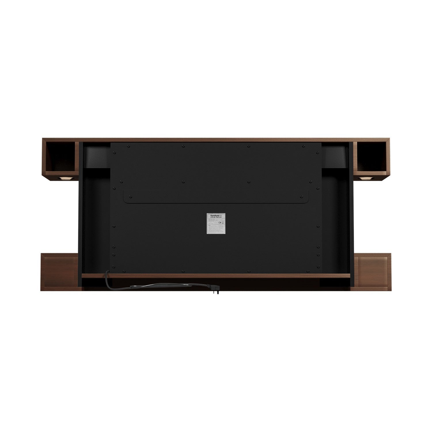 Walnut 52inch WiFi Enabled Wall Mounted Electric Fireplace - AmberGlo