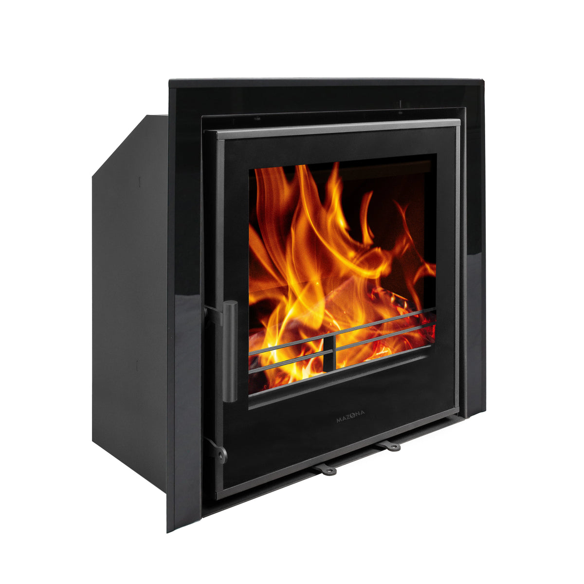 Mazona Clovelly 550 6kW 3 Sided Glass Trim Stove, Multifuel, Woodburning, Cassette, Inset, Eco Design Approved, Defra Approved - photo 3