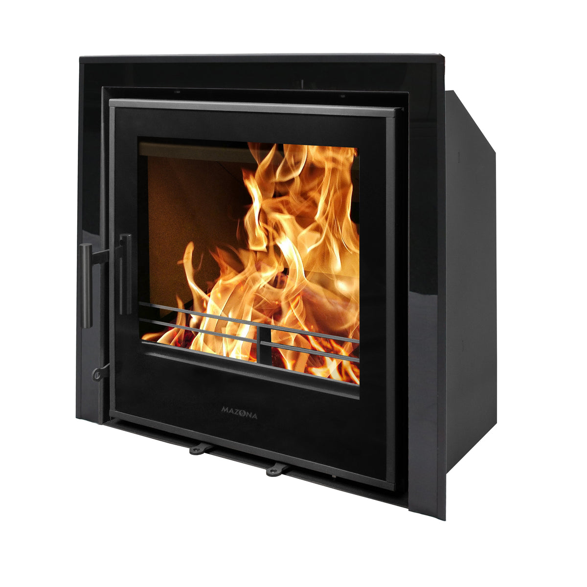 Mazona Clovelly 550 6kW 3 Sided Glass Trim Stove, Multifuel, Woodburning, Cassette, Inset, Eco Design Approved, Defra Approved - photo 4