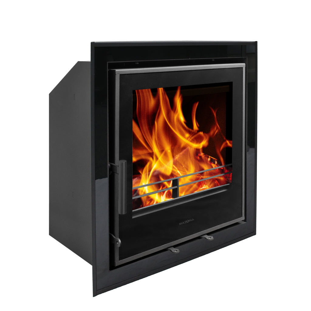 Mazona Clovelly 550 6kW 4 Sided  Glass Trim Stove, Multifuel, Woodburning, Cassette, Inset, Eco Design Approved, Defra Approved - photo 3