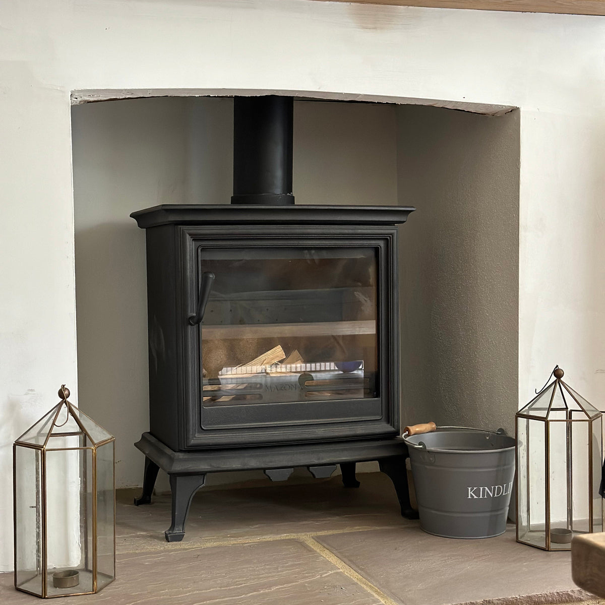 Mazona Bedford 8kW Stove, Multifuel, Woodburning, Freestanding, Eco Design Approved, Defra Approved - photo 3
