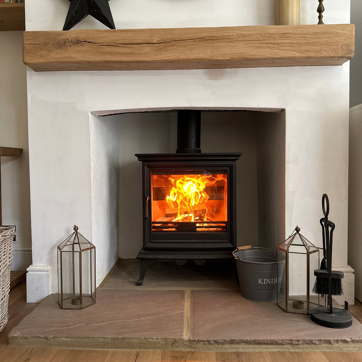 Mazona Bedford 8kW Stove, Multifuel, Woodburning, Freestanding, Eco Design Approved, Defra Approved - photo 2