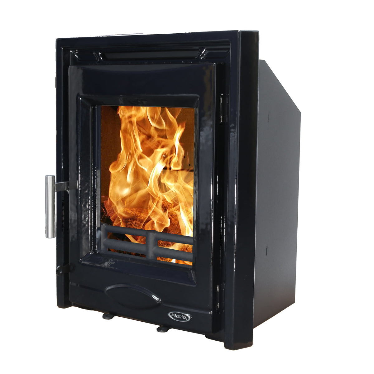 Mazona Dedham 5kW Stove Enamel Black, Multifuel, Woodburning, Inset, Eco Design Approved, Defra Approved - photo 3