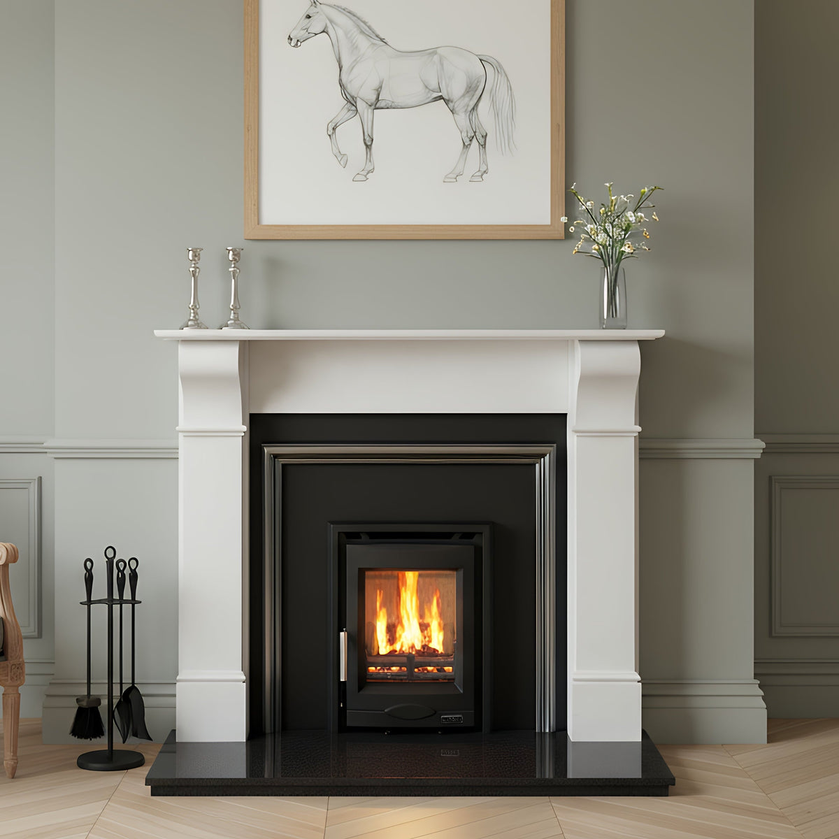 Mazona Dedham 5kW Stove, Multifuel, Woodburning, Inset, Eco Design Approved, Defra Approved - photo 2