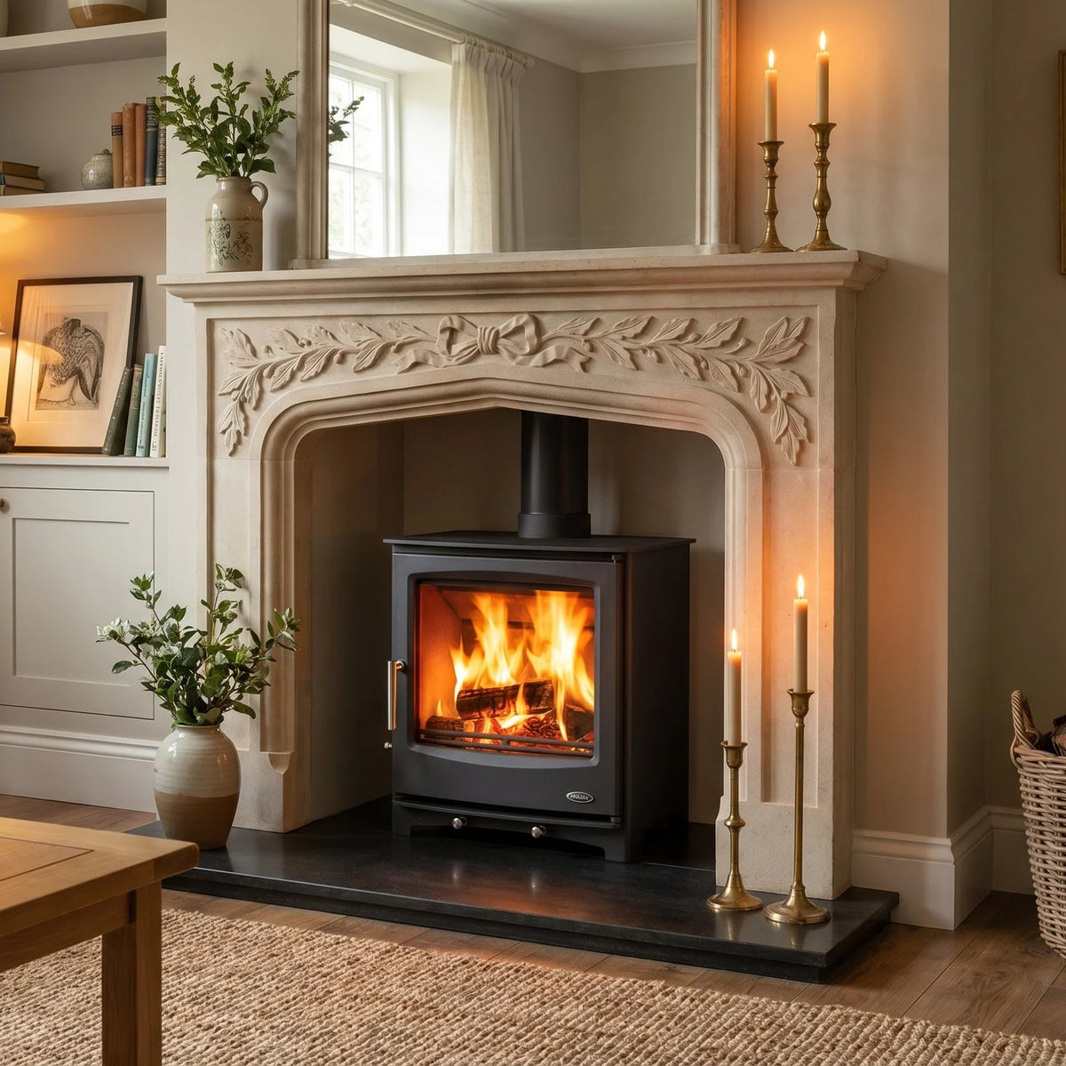 Mazona Rye Eco 7kW Multifuel Woodburning Stove, Freestanding, Eco Design Approved, Defra Approved - photo 2