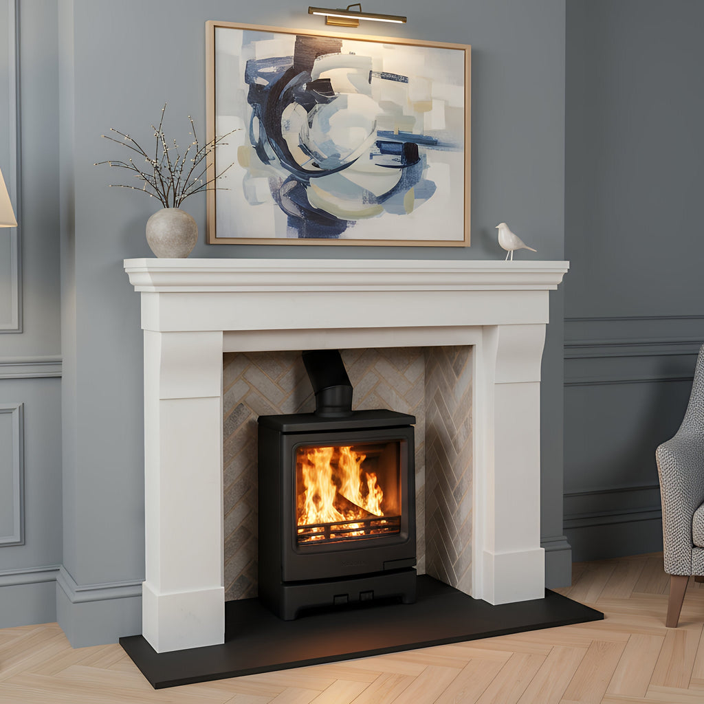 Mazona Kingsmere 5kW Multifuel Woodburning Stove Black Edition, Freestanding, Eco Design Approved, Defra Approved - photo 2