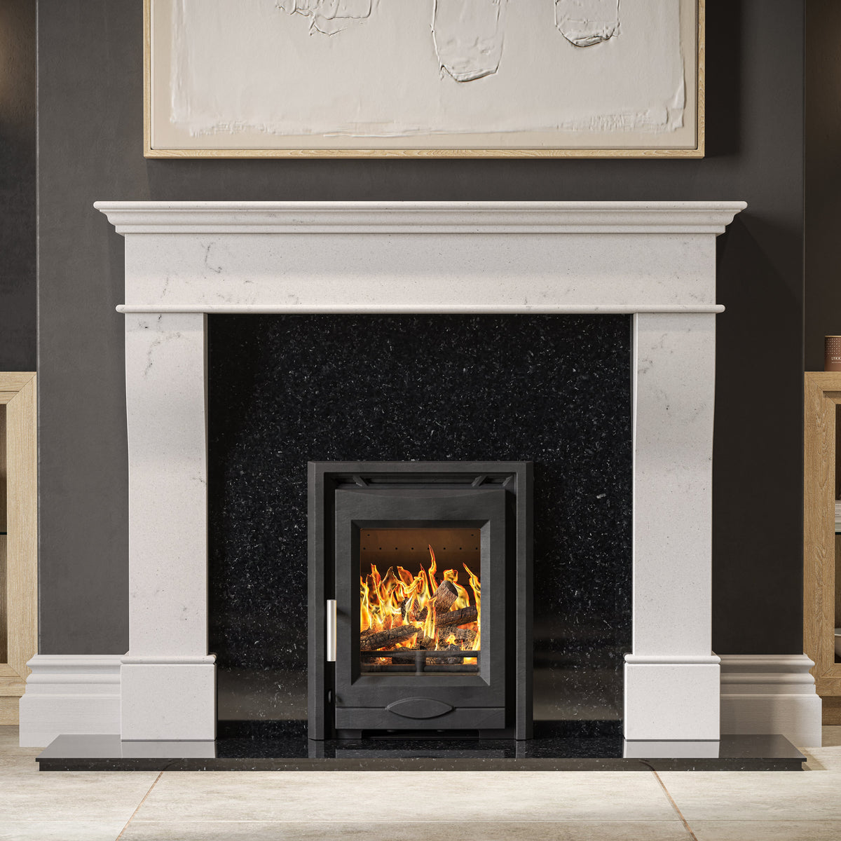 Mazona Dedham 7kW Stove, Multifuel, Woodburning, Inset, Eco Design Approved, Defra Approved - photo 3