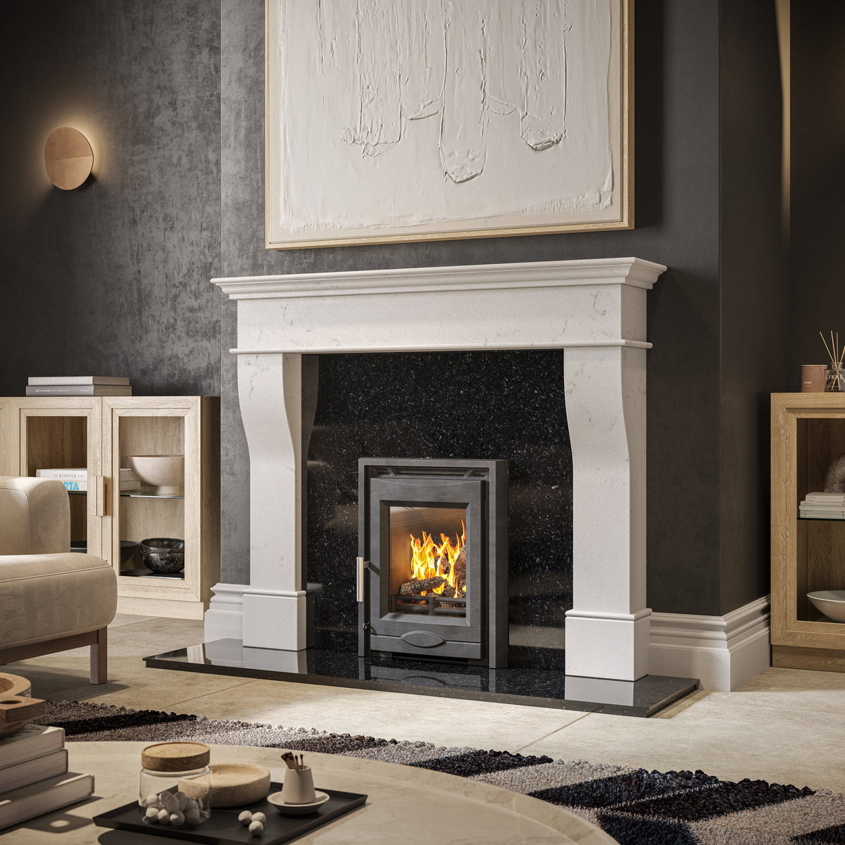 Mazona Dedham 7kW Stove, Multifuel, Woodburning, Inset, Eco Design Approved, Defra Approved - photo 4